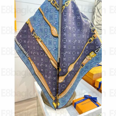 LOUIS VUITTON Denimgram confidential Square 90 blue 2025