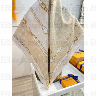 LOUIS VUITTON Denimgram confidential Square 90 beige 2025