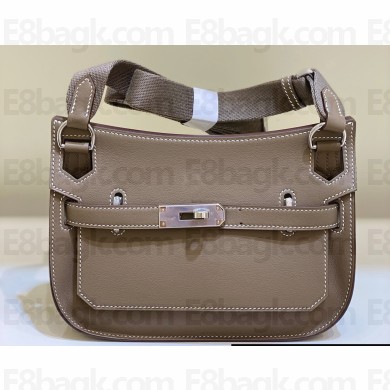 Hermes mini jypsiere bag in swift leather Elephant Gray with Gold/Silver Hardware (original quality+handmade)