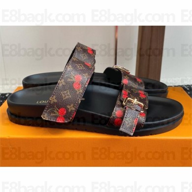 LV x TM Bom Dia Flat Comfort Mule 1ahm03 BROWN 2025