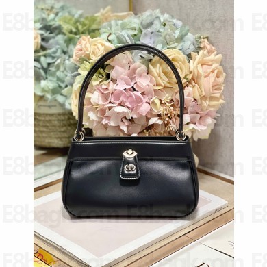 dior small key bag in black Box Calfskin 2023