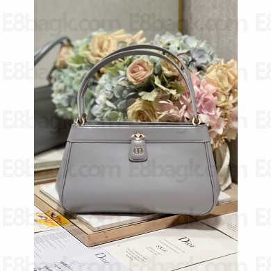 dior medium key bag in gray Box Calfskin 2023