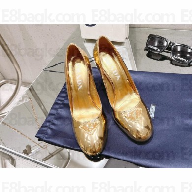 Prada Patent leather pumps gold 1I160N 2023