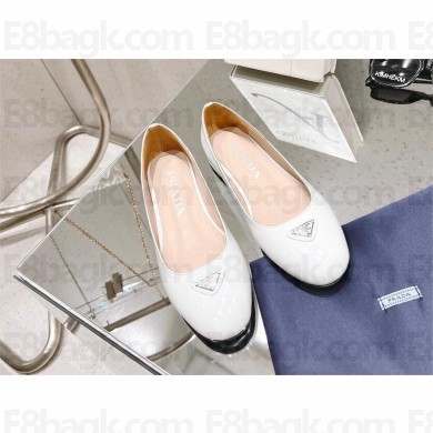 Prada Patent leather ballerinas white 1F200N 2023