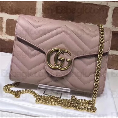 Gucci GG Marmont Matelasse Chevron Mini Bag 474575 Nude 2017