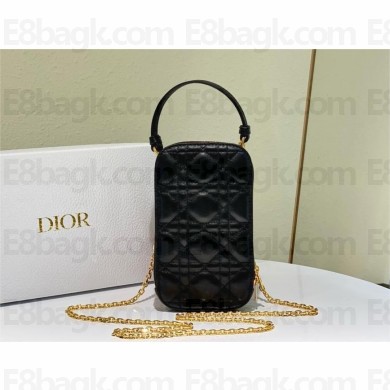 Dior Call'in Phone Holder Black Cannage Lambskin 2025