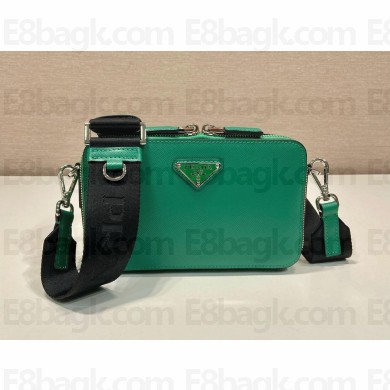 Prada Brique Saffiano leather bag 2VH173 green 2024
