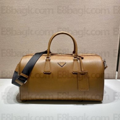 Prada Saffiano Leather Travel Bag 2VC018 caramel 2024