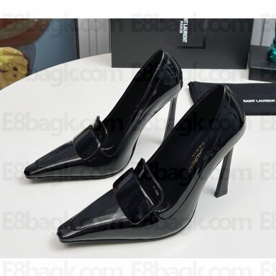 Saint Laurent kayla 110 patent calfskin pumps black 2024