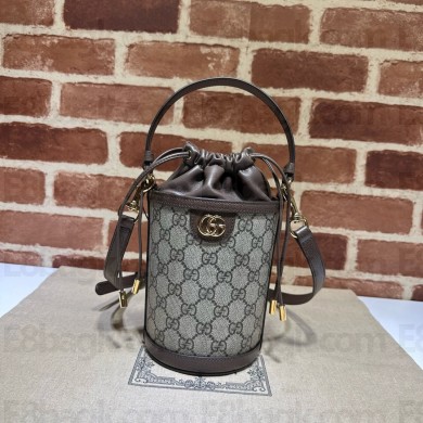 GUCCI Ophidia mini bucket bag IN Beige and EBONY GG Supreme canvas 760199 2024