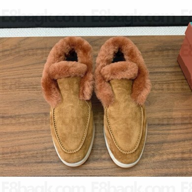 Loro Piana women/men Open Walk Chukka Boots with beaver hair suede ankle boots 1026-16 2024