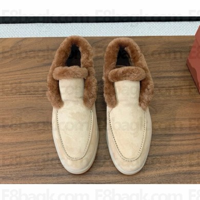 Loro Piana women/men Open Walk Chukka Boots with beaver hair suede ankle boots 1026-18 2024