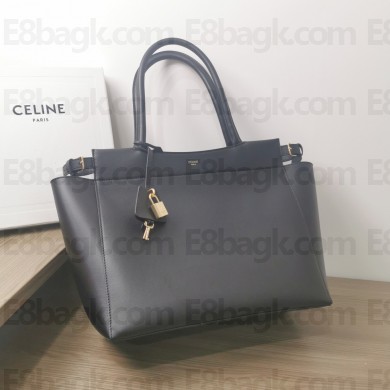CELINE CONTI BAG in natural calfskin Black 2023