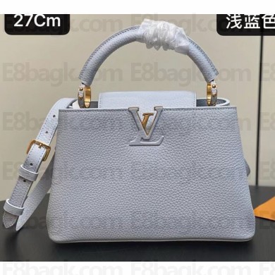 Louis Vuitton Taurillon leather Capucines BB Bag M24545 BlUE 2024