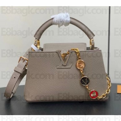 Louis Vuitton Taurillon leather My Capucines Bag K00014 Creamy 2024