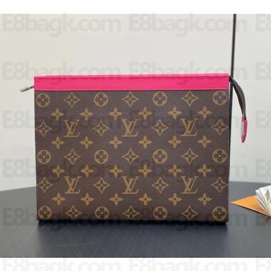 Louis Vuitton Pochette Voyage MM M12818 Pondichery Pink Monogram Macassar coated canvas 2024