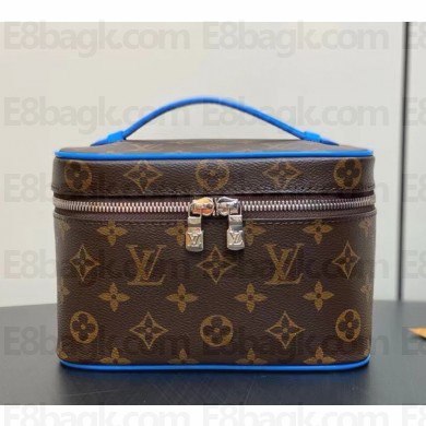 Louis Vuitton M11479 Nice mini Indigo Blue Monogram Macassar coated canvas 2024