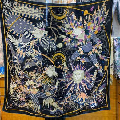 Hermes CASHMERE SHAWL 35 2024 FW(TOP QUALITY)