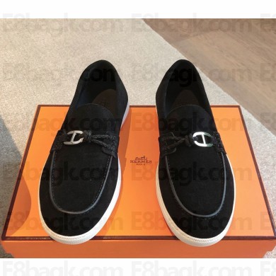 Hermes Job women/men suede leather loafers 1029-08 2024