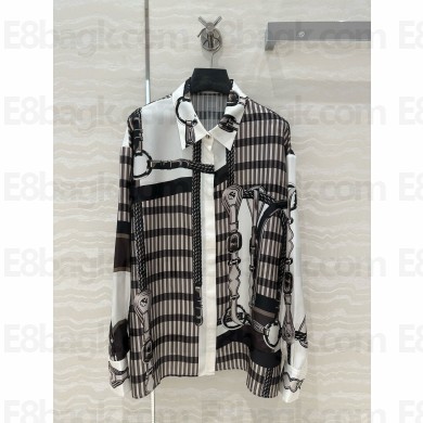 Hermes printed silk shirt 05 2024 