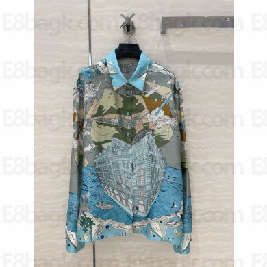 Hermes printed silk shirt 07 2024 