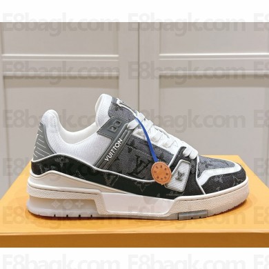 Louis Vuitton 1ADHIZ LV Trainer Sneaker  Monogram denim Gray 2024