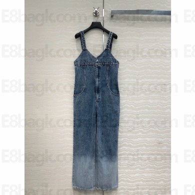 CHANEL BLUE denim jumpsuit 2025