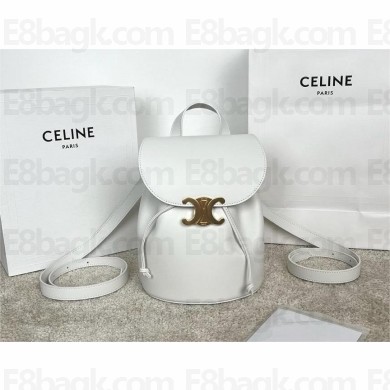 CELINE BONNIE BACKPACK IN smooth calfskin WHITE 2025