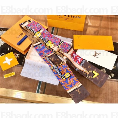 Louis Vuitton Silk Twill Monogram flowers printed Bandeau