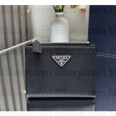 Prada Small Re-Nylon wallet 2ML049 black 2024