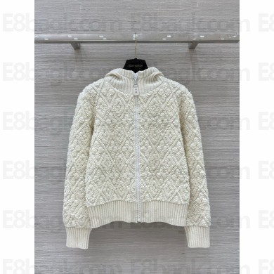 LOUIS VUITTON WHITE Monogram Toweling Hoodie 2024