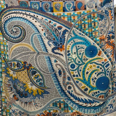 Hermes Cashmere Silk Scarf 140x140cm 70 2022