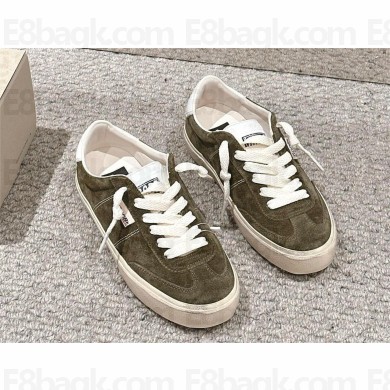 Golden Goose Soul Star suede sneakers khaki green 2024