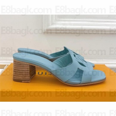 Louis Vuitton HEEL 5CM Isola Mules BLUE 2024