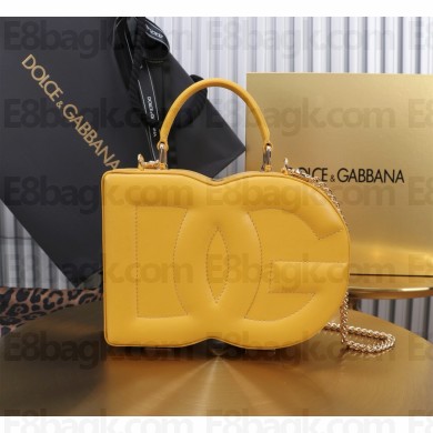Dolce & Gabbana Logo box handbag in calfskin red 2024
