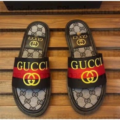 gucci gg web men's slides 05