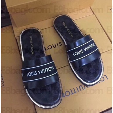 louis vuitton damier graphite men's slides 02