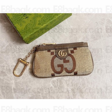 gucci camel and ebony Ophidia jumbo GG key case 671722 2022