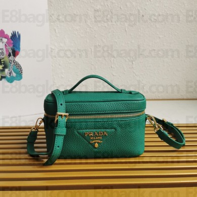 PRADA Leather mini-bag 1BH202 green 2023