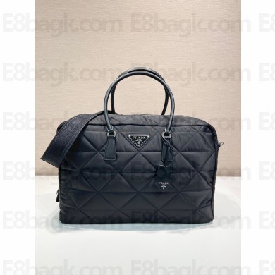 PRADA Quilted Re-Nylon travel bag 2VA009 BLACK 2023