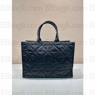 PRADA Re-Nylon shopping bag with topstitching 2VG096 2023