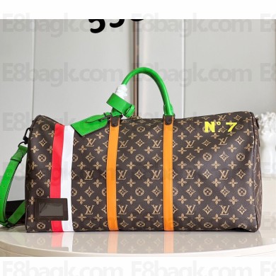 louis vuitton Monogram canvas Keepall 55 handbag M59661