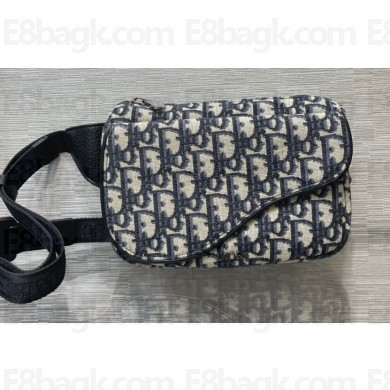 Dior Oblique Jacquard Saddle Belt Bag 2022