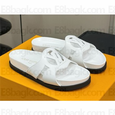 Louis Vuitton Isola Flat Comfort Mule white 2024