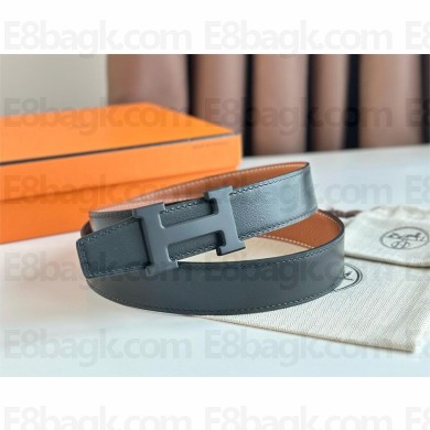 HERMES BOUCLE DE CEINTURE H & CUIR DE CEINTURE RÉVERSIBLE 32 MM BELT brown/black 2024