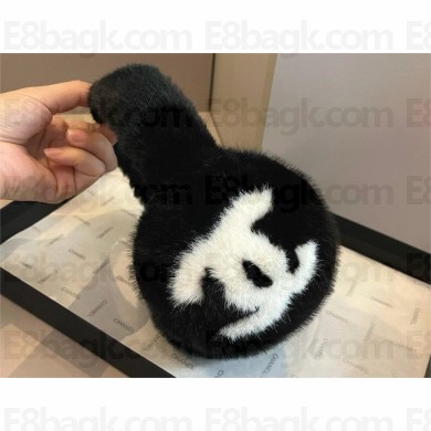 chanel BLACK CC LOGO Earmuffs 2024 