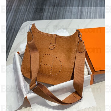 Hermes Evelyne III PM Bag in Togo Leather brown