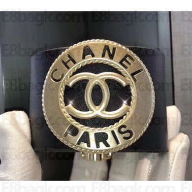 Chanel Lambskin Cuff/Bracelet A58304 Gold/Black 2018