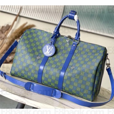 LOUIS VUITTON Damier Heritage coated canvas keepall Bandoulière 50 N00161 2025