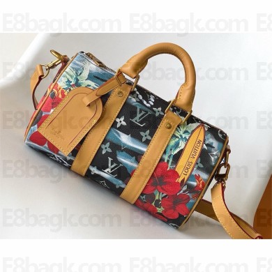 LOUIS VUITTON Monogram Surfin’ coated canvas keepall Bandoulière 25 M25440 2025